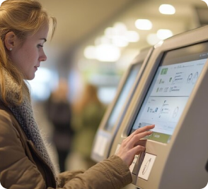 Self-service ticket machine
